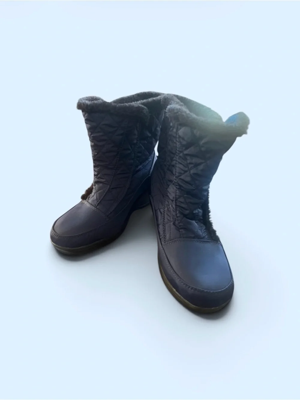 New~London Fog~Women’s~Size 10 ~ Snow Boot~ Blue ~ Waterproof ~ Winter ~ Shoes